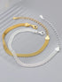 Bratara din argint Brielle (Silver/Gold)
